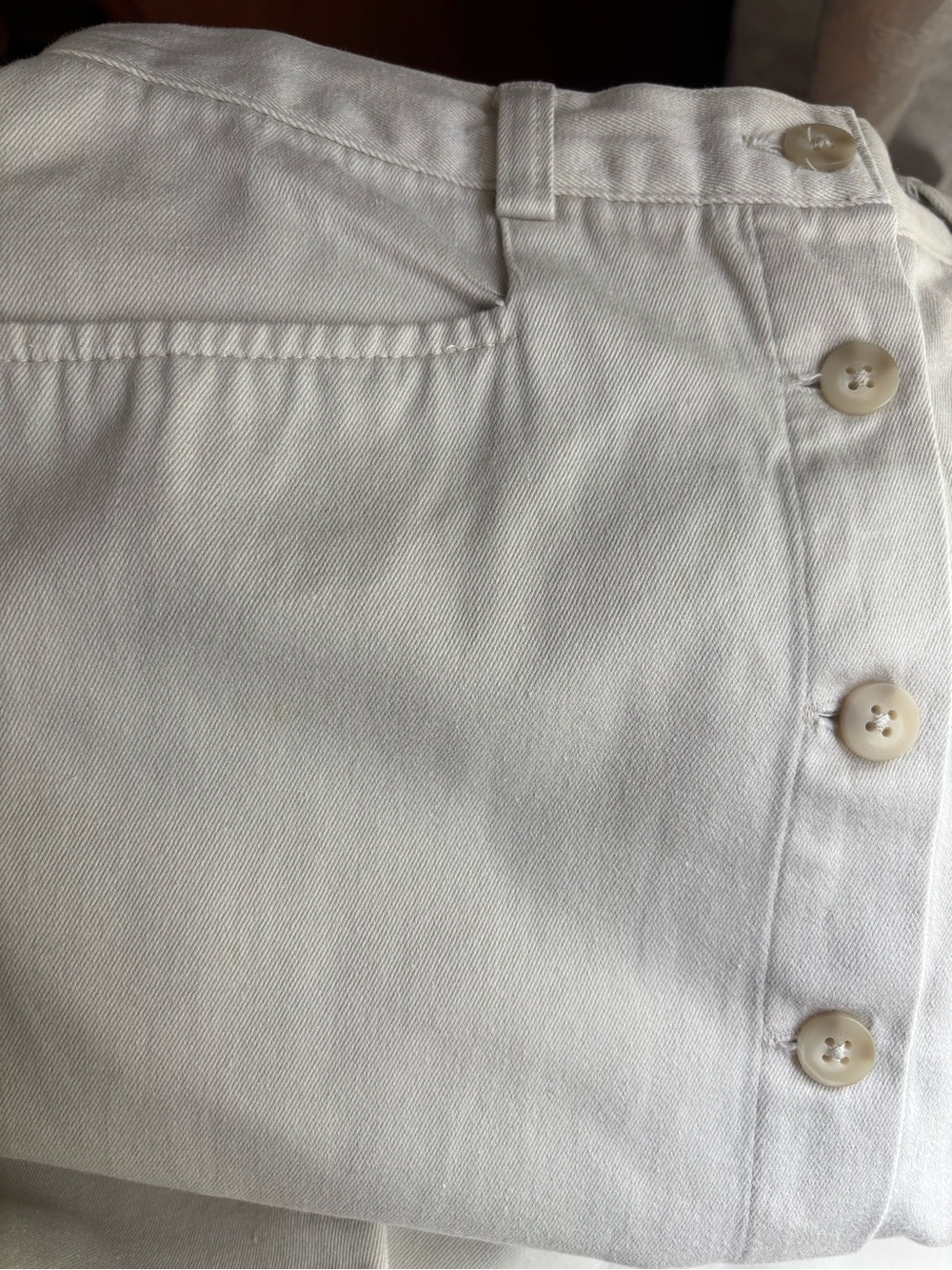 GAP Vintage Cream Button-Front Midi Skirt - Picture 11 of 11
